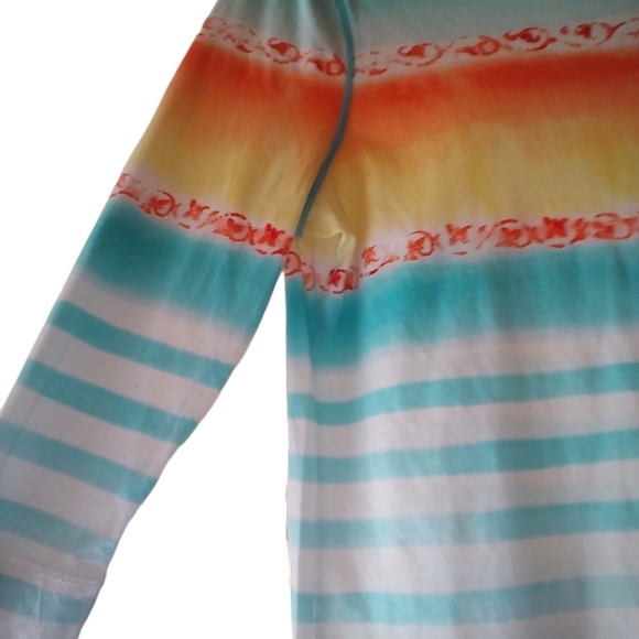 Ralph Lauren 3/4 Sleeve Multicolor Knit Top EUC - Picture 6 of 7